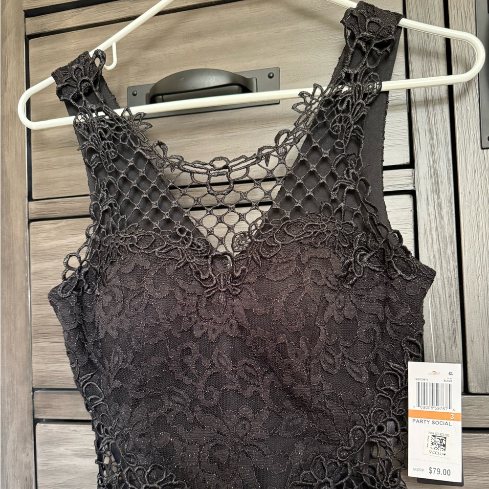 NWT CITY STUDIO JUNIOR LACE SLEEVELESS DRESS